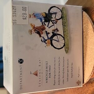 NIB Department 56 "A Bicycle Built for Two" Seasons Bay Series